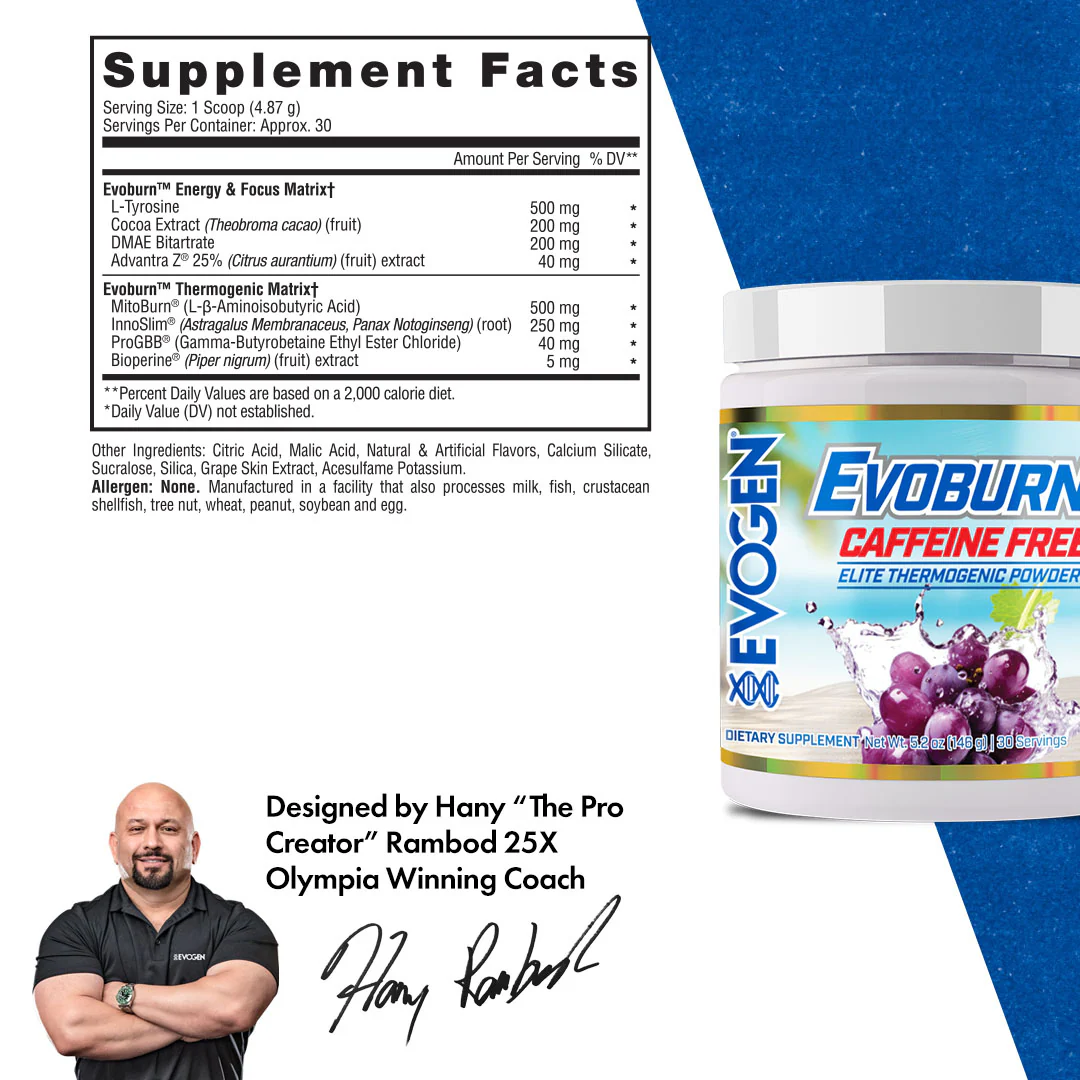 Evoburn Elite Thermogenic Powder - Caffeine Free - Image 3