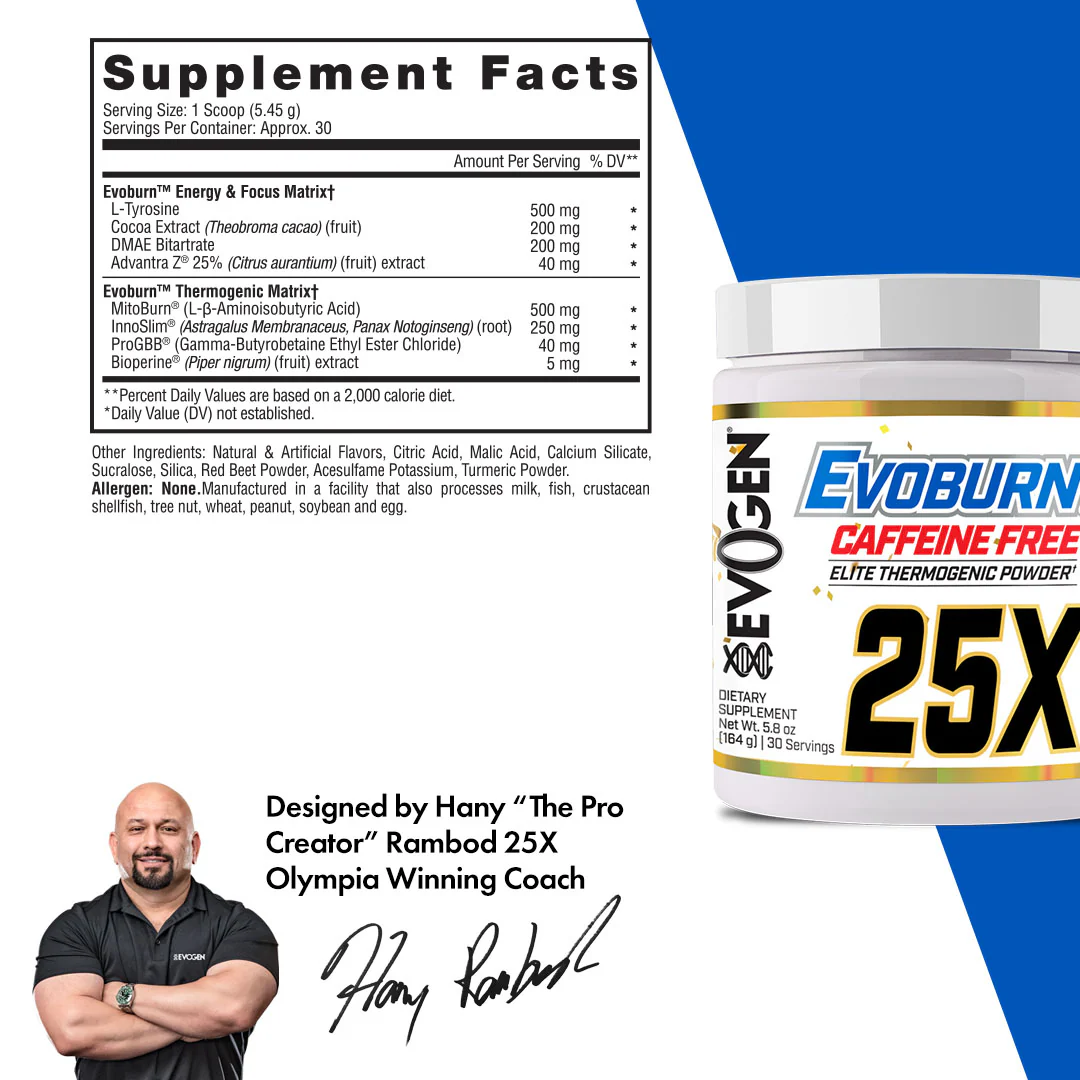 Evoburn Elite Thermogenic Powder - Caffeine Free - Image 6
