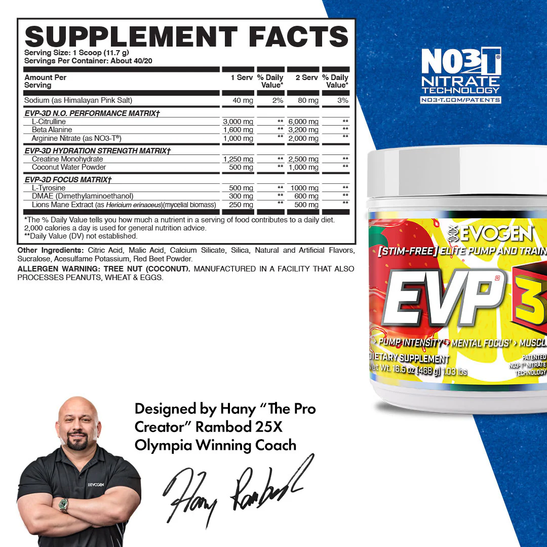 EVP-3D Non-Stim Pre-Workout - Image 3