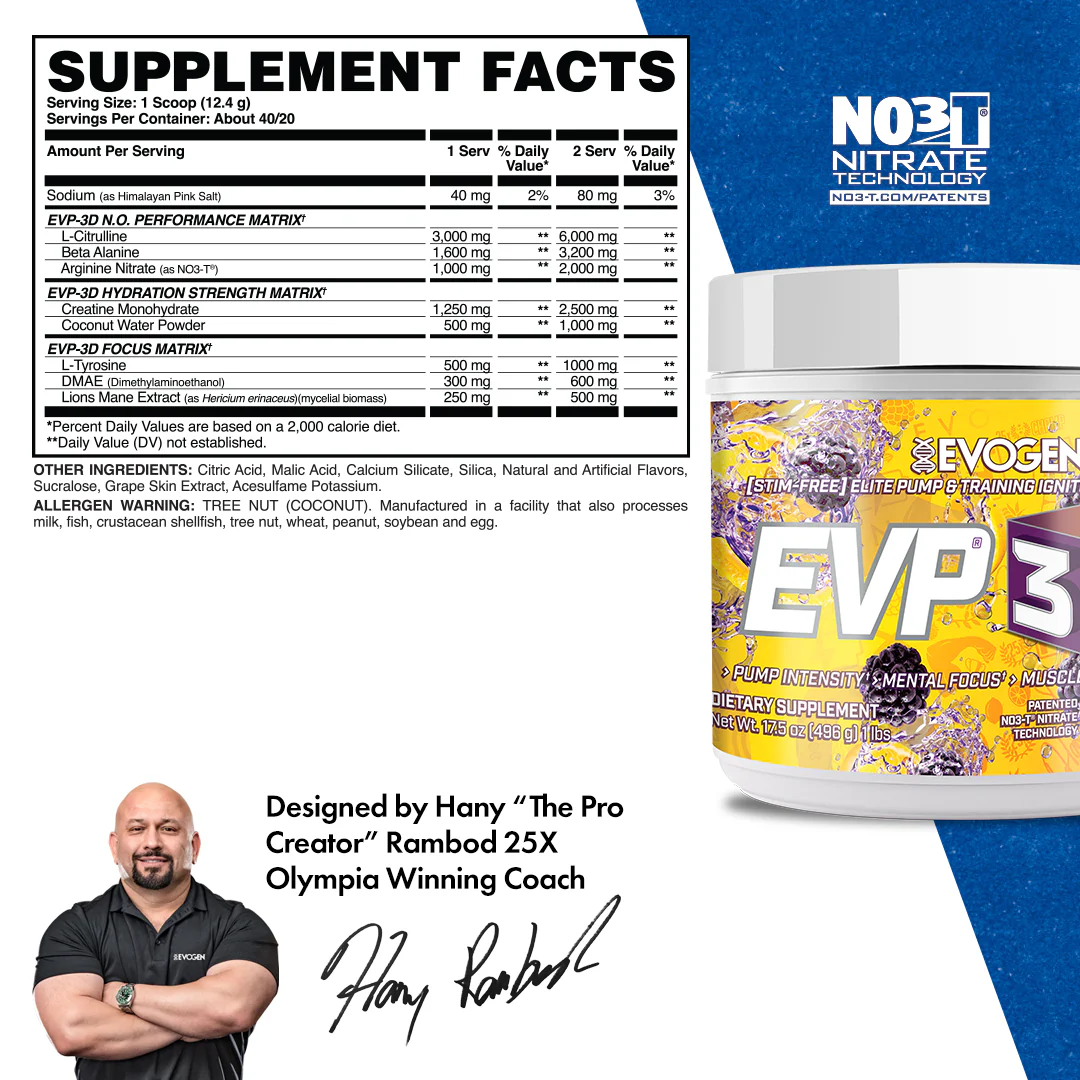 EVP-3D Non-Stim Pre-Workout - Image 30