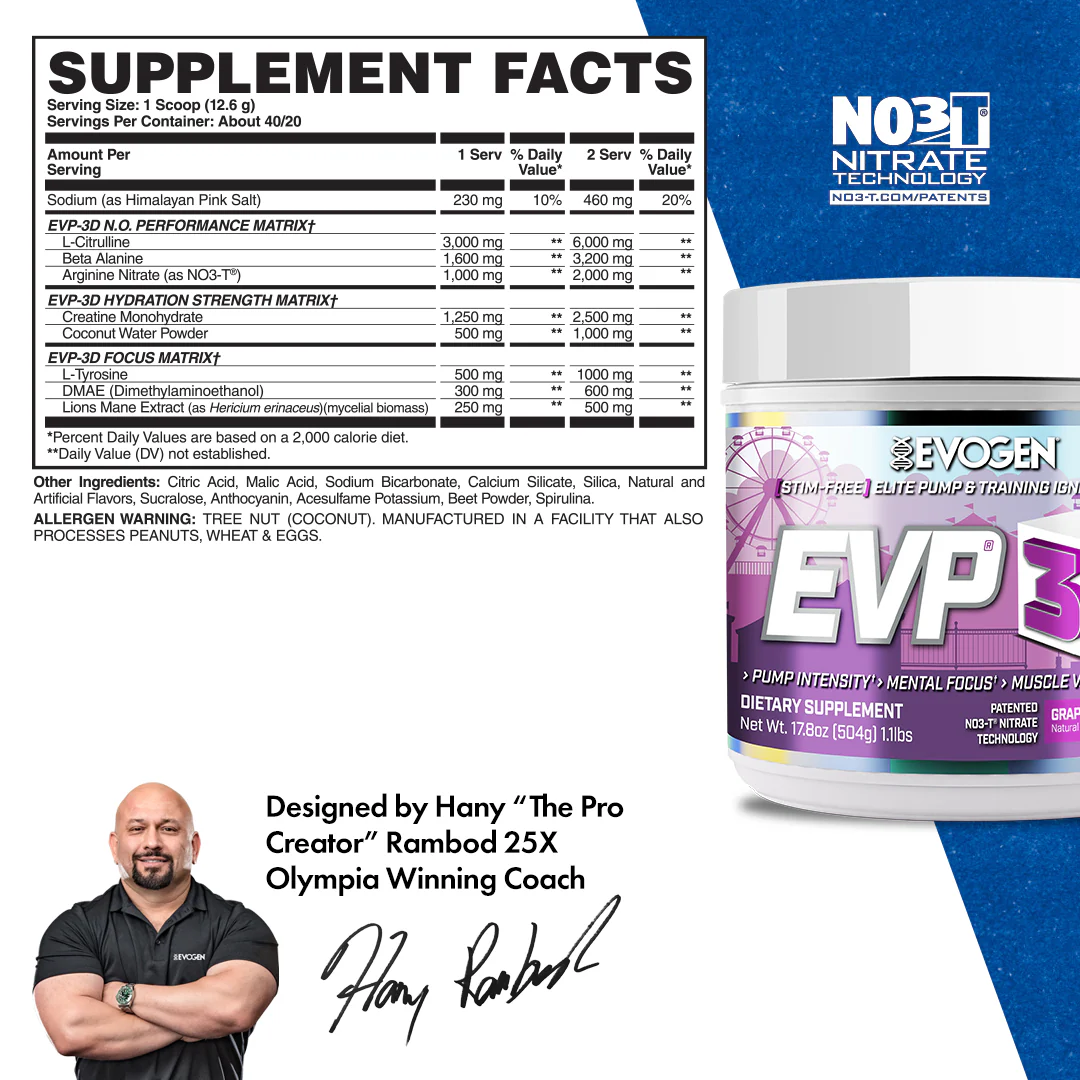 EVP-3D Non-Stim Pre-Workout - Image 36