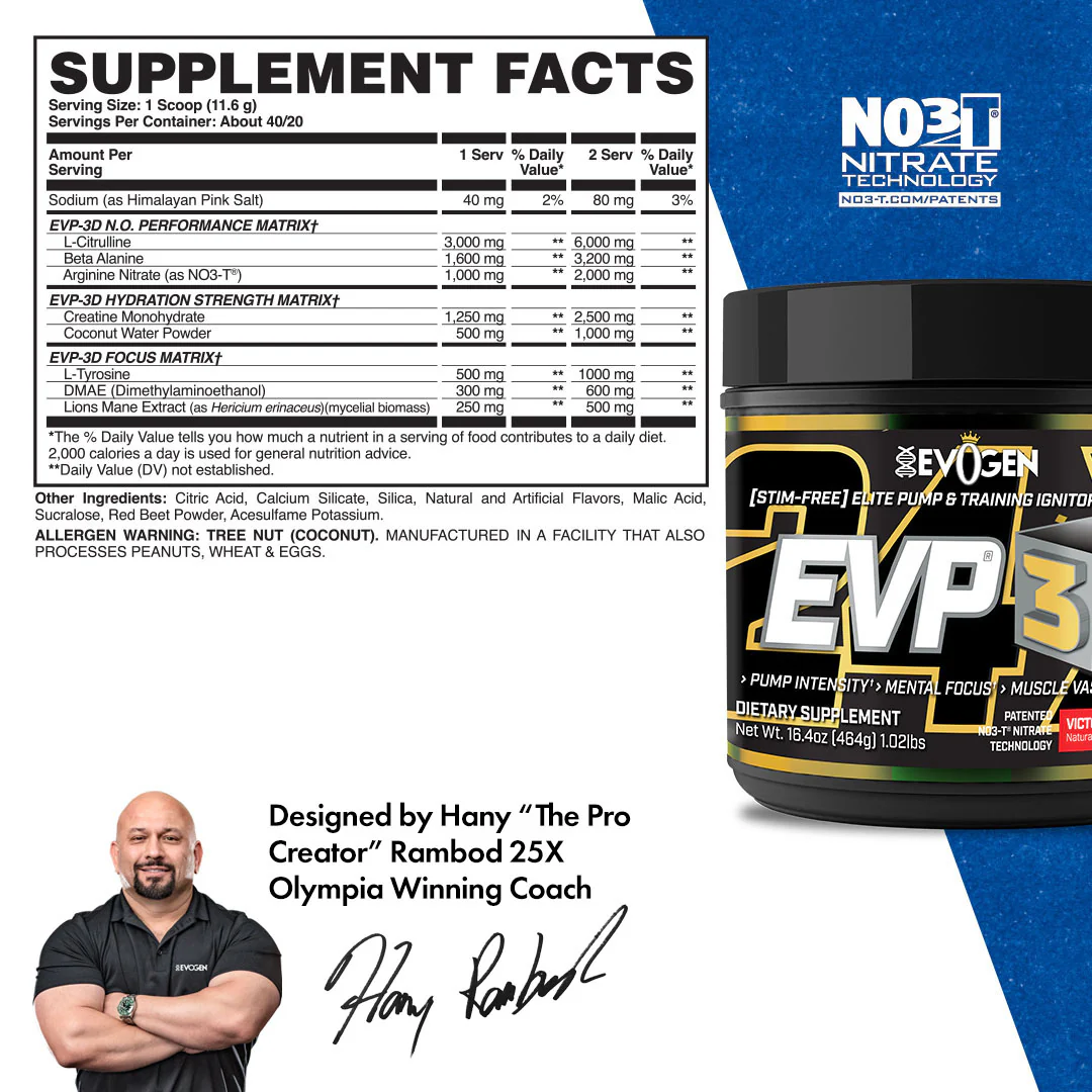 EVP-3D Non-Stim Pre-Workout - Image 9
