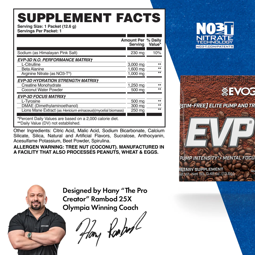 EVP-3D Non-Stim Pre-Workout Travel Packets - Image 6