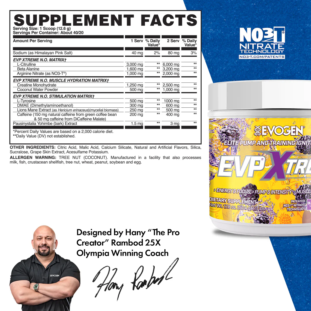 EVP Xtreme N.O. High-Stim Pre-Workout - Image 3